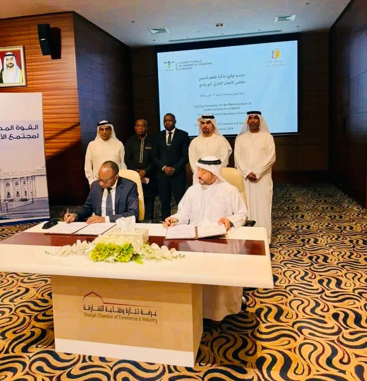 🇧🇮🇦🇪 Le Burundi et les Émirats scellent un partenariat d’affaires stratégique à Sharjah.
